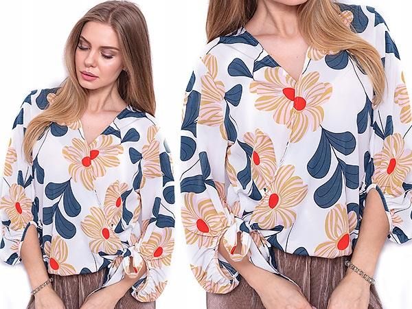 Zjawiskowa Bluzka Koszula Kwiaty Retro XLXXL X494 Ceny i Zjawiskowa Bluzka Koszula Kwiaty Retro XLXXL X494 Ceny i