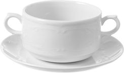 Fine Dine Bulionówka Z Uchwytami Z Białej Porcelany 0,25 L Palazzo (773710) - Bulionówki