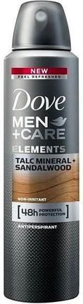 Dove Men+Care Elements antyprespirant w sprayu Talc Mineral + Sandalwood 150ml