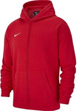 Bluza dla chłopca Nike Hoodie FZ FLC TM Club 19 JUNIOR czerwona AJ1458 657 - zdjęcie 1