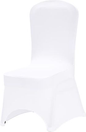 Krzeslaonline Pokrowiec Na Krzesło Bankietowe Kolor Biały Wycięty 250G