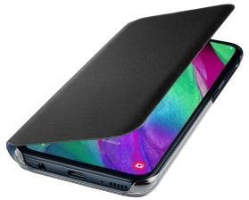 Samsung Wallet Cover Do Galaxy A40 Czarny (EF-WA405PBEGWW)