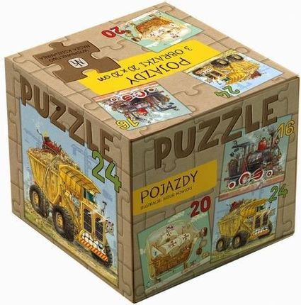 Puzzle 3 En 1 – 3 X 6 Pièces – Véhicules – Enfant – Neuf