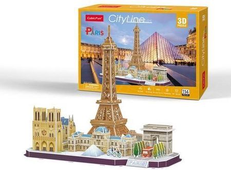 Cubic Fun Puzzle 3D City Line Paris 114El.