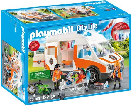 Playmobil 70049 City Life Ambulans Z Akcesoriami