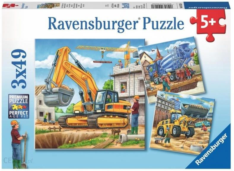 Influential Incompatible Performer Ravensburger Puzzle 3X49El. Duże Maszyny Budowlane - Ceny i opinie -  Ceneo.pl