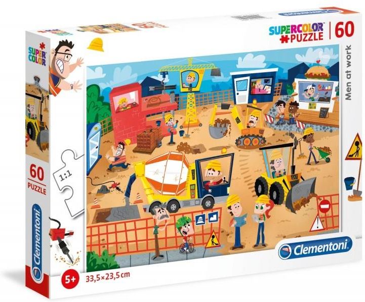 Clementoni Puzzle 60El. Super Kolor Ludzie W Pracy - Ceny i opinie ...
