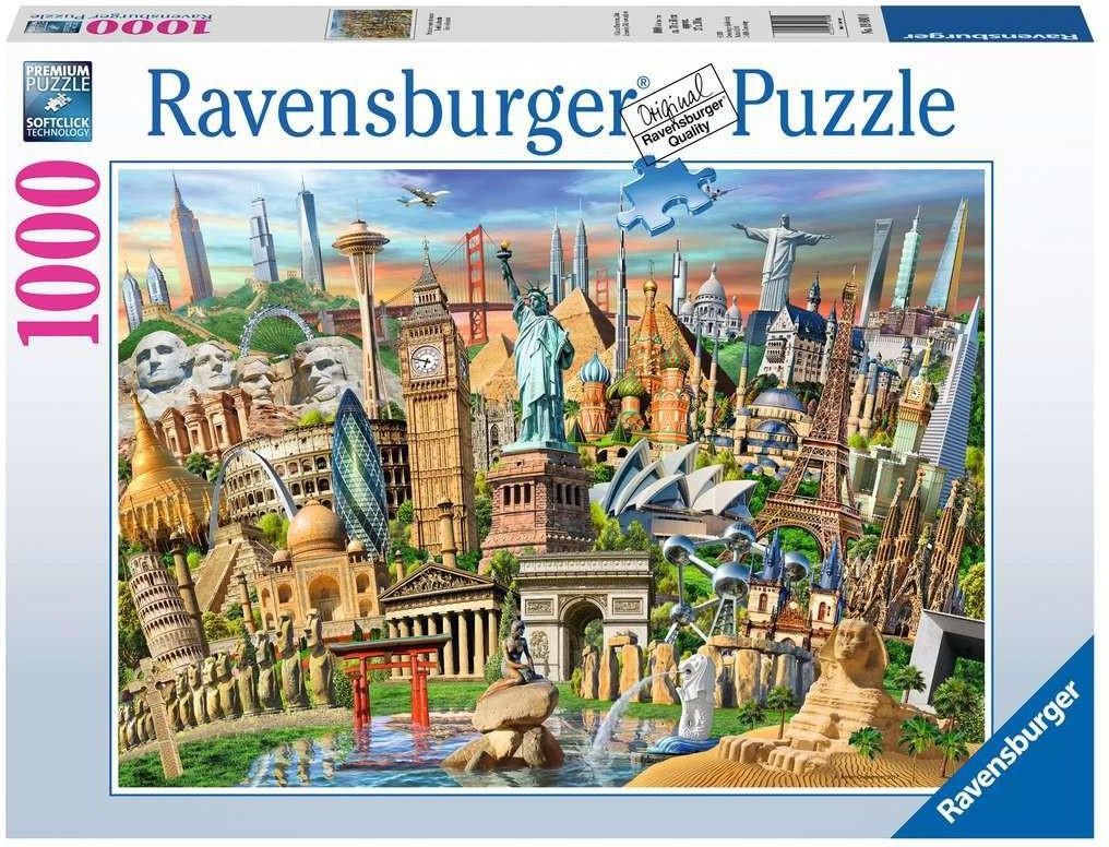 Ravensburger Puzzle 1000El. Światowe Zabytki - Ceny i opinie - Ceneo.pl