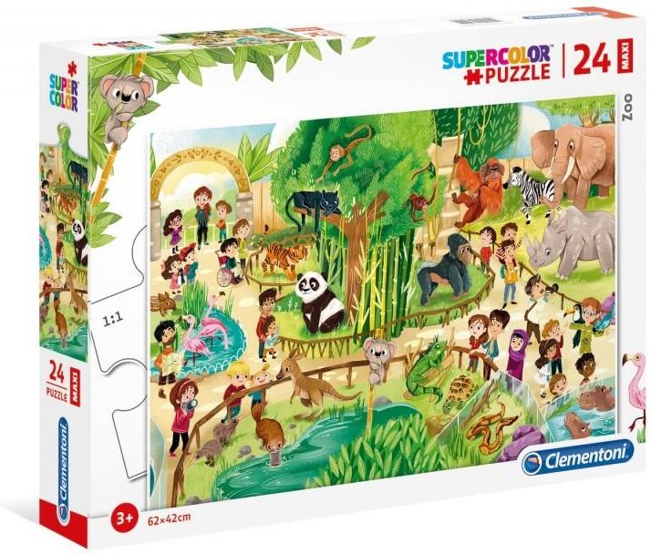 Clementoni Puzzle 24El. Maxi Zoo - Ceny i opinie - Ceneo.pl
