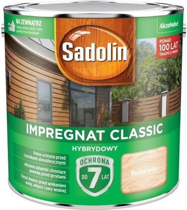 Sadolin Impregnat Do Drewna Hybrydowy Bezbarwny 2,5L