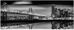 Zdjęcie Canvas Obraz Bridge 60X150Cm Srebrny - Częstochowa