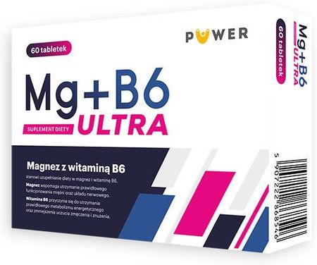 Puwer Mg+B6 Ultra Magnez I Witamina B6 Tabletki 60 szt