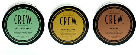American Crew Clay Cream And Pomade Zestaw Do Modelowania Włosów Dla Mężczyzn Glinka 85G + Krem 85G + Pomada 85G