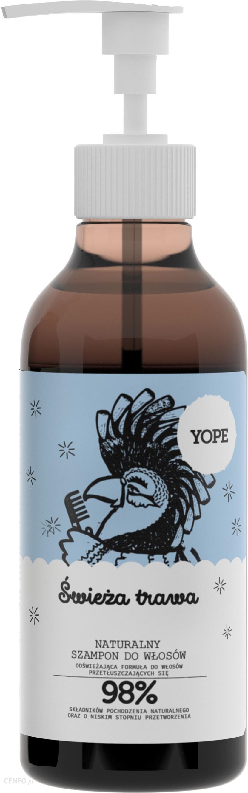 Yope Fresh Grass naturalny szampon do włosów przetłuszczających 300ml