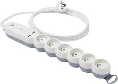 Zdjęcie Diall Przedłużacz mieszkaniowy 4x16 A 2 m 2xUSB - Jasło
