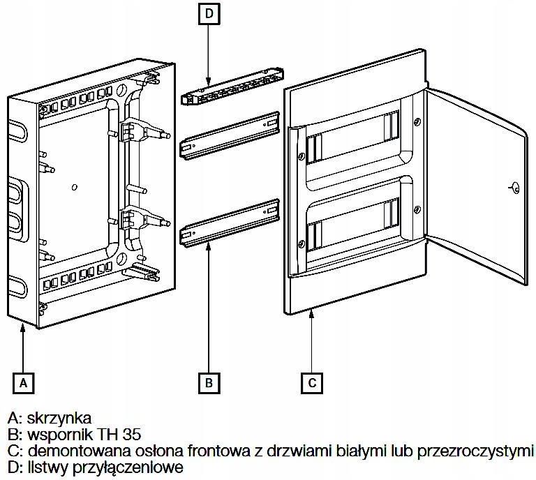 Legrand Rozdzielnica Naścienna 1X22 Modułów Drzwi Dymne 137435 - zdjęcie 4 Legrand Rozdzielnica Naścienna 1X22 Modułów Drzwi Dymne 137435