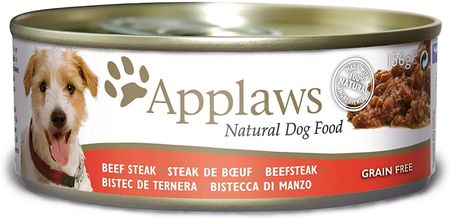 Applaws Dog Tin Stek Wołowy 156g
