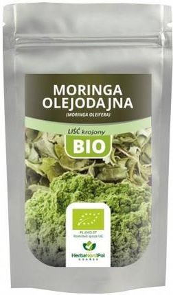 Herbanordpol Bio Moringa Oleifera Liść Krojony 500G