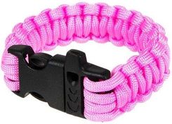 Element Bransoletka Paracord Fastex Z Gwizdkiem Różowa Elm 31 024884 G