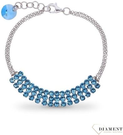 Spark Bransoletka Swarovski Stylish Aquamarine B3Mesh925Aq