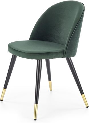 Halmar K315 Krzesło Złoty Tapicerka Zielony