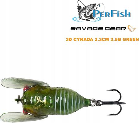 Savage Gear Przynęta 3D Cykada 3,3Cm 3,5G 61989 Ceny i opinie