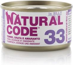 Natural Code Cat 33 Tuna Seabream And Amaranth In Jelly 85G