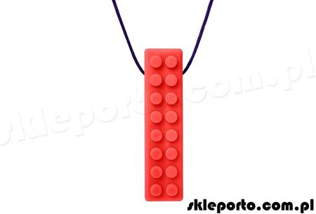 Ark Gryzak Logopedyczny Brick Stick Naszyjnik W Kształcie Klocka Lego Bardzo Miękki
