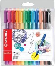 Zdjęcie Cienkopis Point max etui 12 kolorów STABILO - - Jelcz-Laskowice