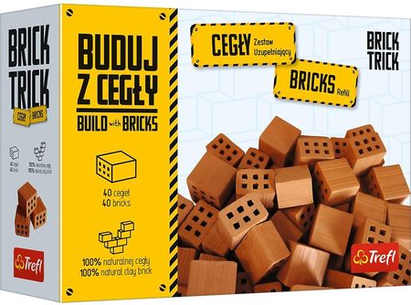 Trefl Brick Trick buduj z cegły Refil Cegły Połówki 40El. 61035