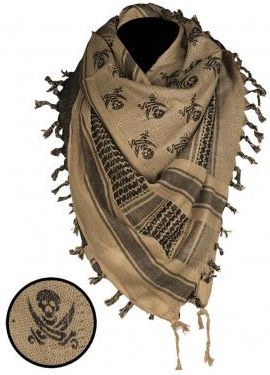 Mil-Tec Chusta Arafatka Pirate Skull Coyote Czarna (12609105)
