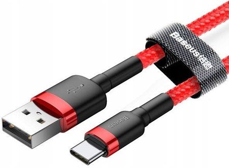 Baseus Kabel Kevlar Usb Type C 3A, 0, 5M Czerwony - zdjęcie 2
