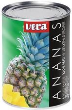 Zdjęcie Vera Ananas w kawałkach w lekkim syropie 565g - Rabka-Zdrój