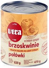 Zdjęcie Vera Brzoskwinie Połówki W Lekkim Syropie 820G - Skawina