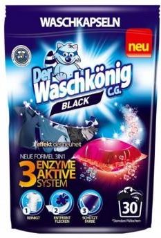 Der Waschkonig  Kapsułki Do Prania Black 30 Sztuk