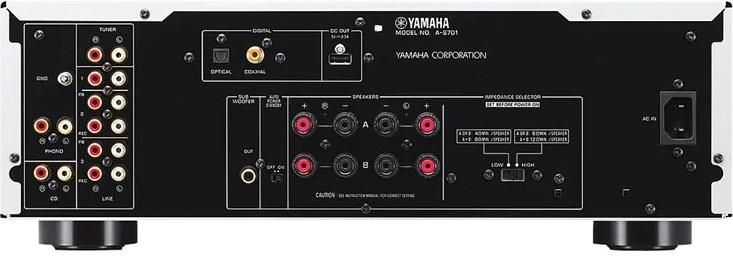 Yamaha A-S701 Czarny + Indiana Line Tesi 561 Jasny Orzech - zdjęcie 2 Yamaha A-S701 Czarny + Indiana Line Tesi 561 Jasny Orzech