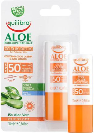 Equilibra Aloe Sztyft Przeciwsłoneczny SPF50 10ml