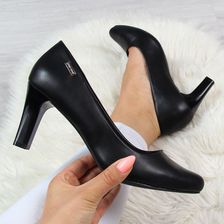 Zdjęcie Czarne czółenka na słupku Sergio Leone - czarny - Ślesin