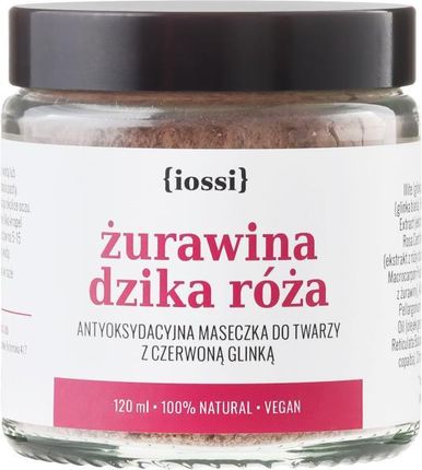 Iossi maseczka z czerwoną glinką Żurawina&Dzika Róża 120ml
