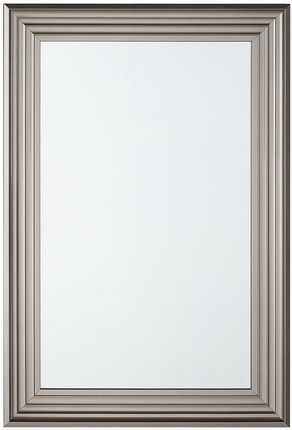 Beliani Lustro wiszące srebrne klasyczne wysokie do sypialni 61 x 91 cm Chatain