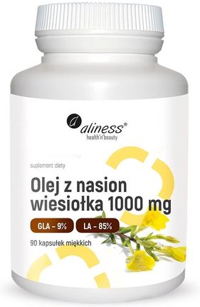 Medicaline Aliness Olej z nasion wiesiołka 9% 1000mg 90 kaps