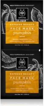 Apivita Express Beauty Pumpkin detoksykująca maseczka do twarzy 2x8ml