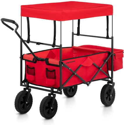 Uniprodo Wózek Ogrodowy Składany 100Kg Czerwony Unicart01