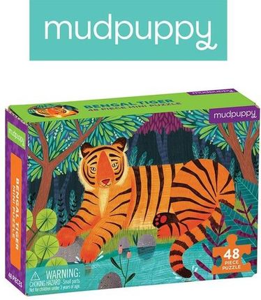 Mudpuppy Puzzle Mini Tygrys Bengalski 48Elem.
