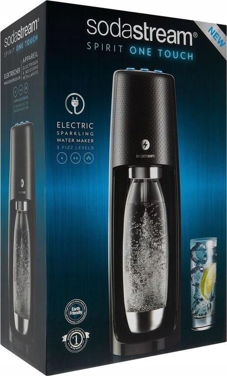 soda  stream  SPIRIT ONE TOUCH　ブラック Sodastream Spirit One Touch Maszyna do wody gazowanej i sody
