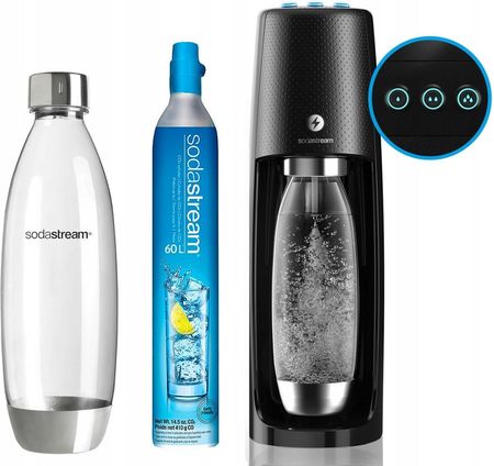 soda  stream  SPIRIT ONE TOUCH　ブラック Sodastream Spirit One Touch Czarny - Saturatory - Opinie i