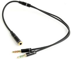 Zdjęcie Gembird Adapter Mini Jack Żeński Do 2X Mini Jack Męski 0,2M (cca418m) - Pelplin