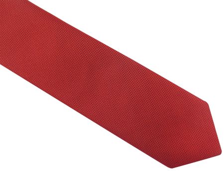 Czerwony krawat męski w delikatny wzór D39
