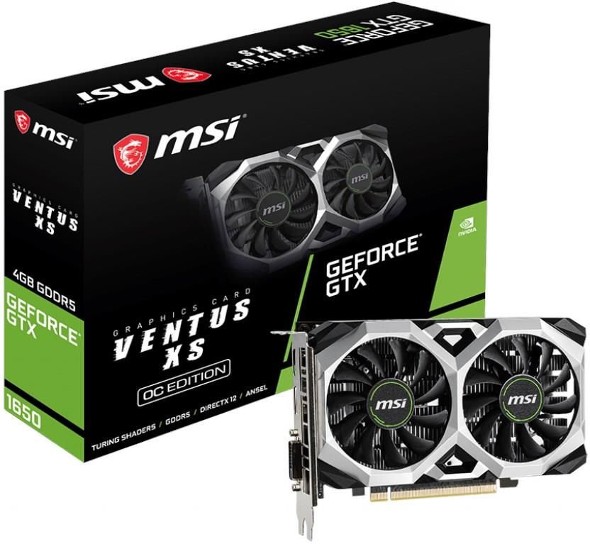 MSI GeForce GTX 1650 VENTUS XS 4GB OC (GTX1650VENTUSXS4GOC)