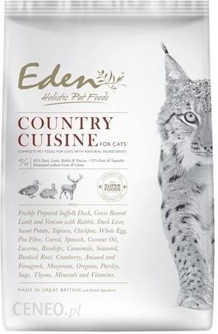 EDEN Country Cuisine Cat hypoalergiczna Kaczka Jagnięcina Królik Dziczyzna 10kg
